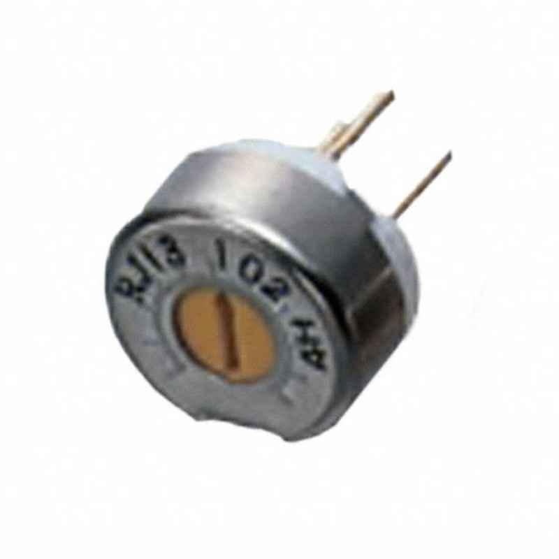 COPAL 100 kOhms 0.75W 3/4W 1 Turn Top Adjustment Through Hole Potentiometer, RJ13P104