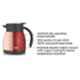 Borosil 500ml Stainless Steel Red Vacuum Insulated Teapot, FLKT50RED12