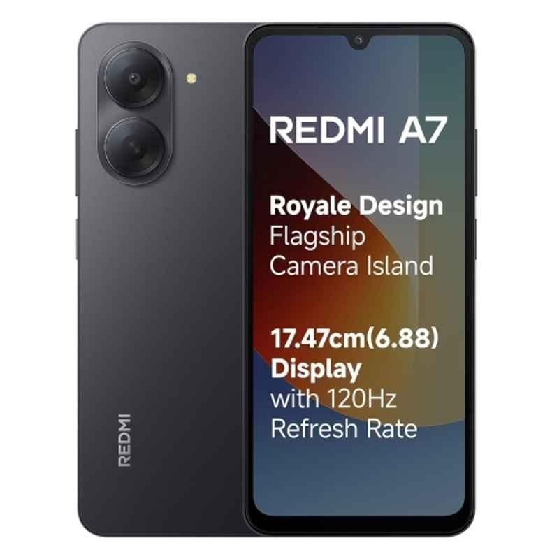 Redmi A7 6.88 inch 5200mAh 3GB RAM/64GB Storage Black Smartphone