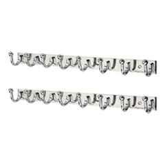 Buy Aligarian 8 Leg Stainless Steel Silver Polished Finish Wall Mounted  S-Type Cloth Hook Hanger (Pack of 2) Online At Price ₹504
