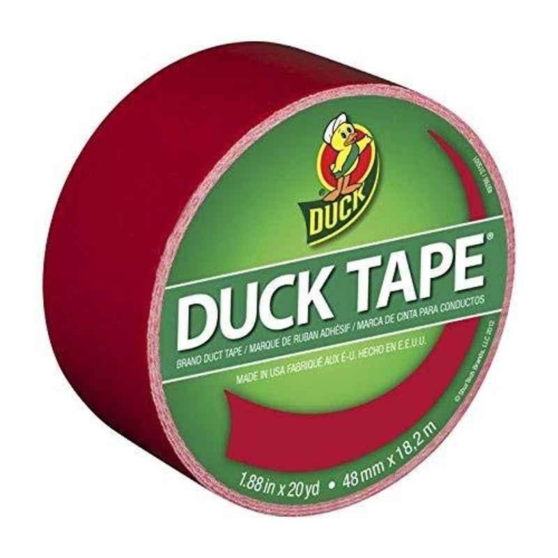 Duck 1265014 1.88 inchx20Yd Red Vinyl, Plastic & Cotton Duct Tape