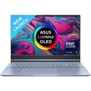 Asus S5506MA-MA551WS VivoBook S 15 2024 Thin & Light Mist Blue Laptop with AI Powered Intel EVO H-Series Core Ultra 5 125H 16GB/1TB SSD/Windows 11 Home & 15.6 inch OLED Display, 90NB14E2-M001D0