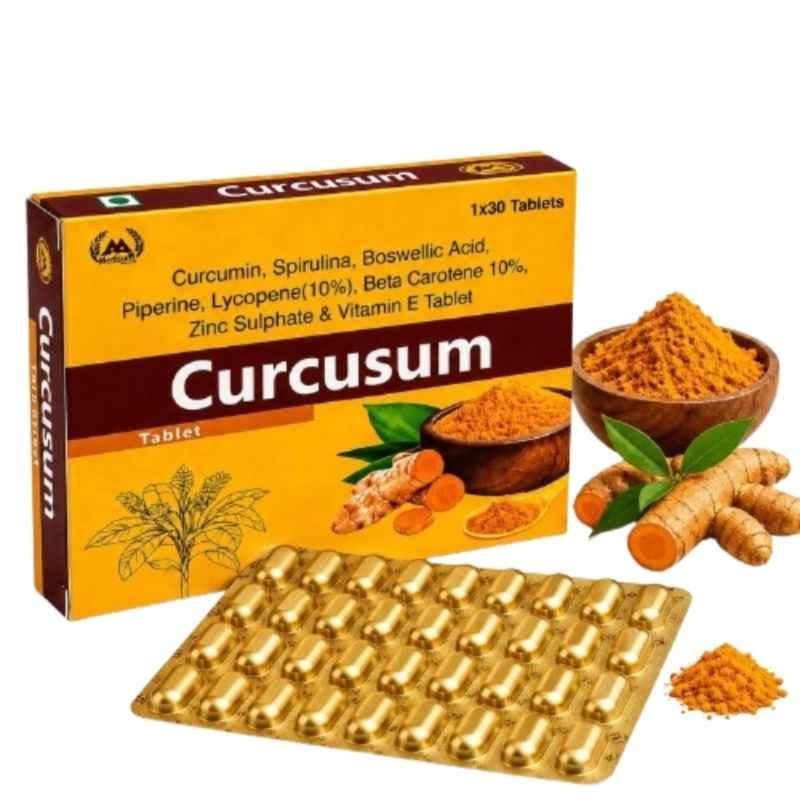 Medisum Biotech 30 Pcs Curcusum Tablet for Immunity Support, Joint & Bone Health