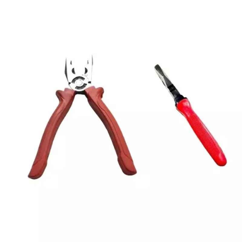 Sky Blue 2 Pcs 7.8 inch Lineman Plier Combo, SBE_PLIER_COMBO_MOD_01084