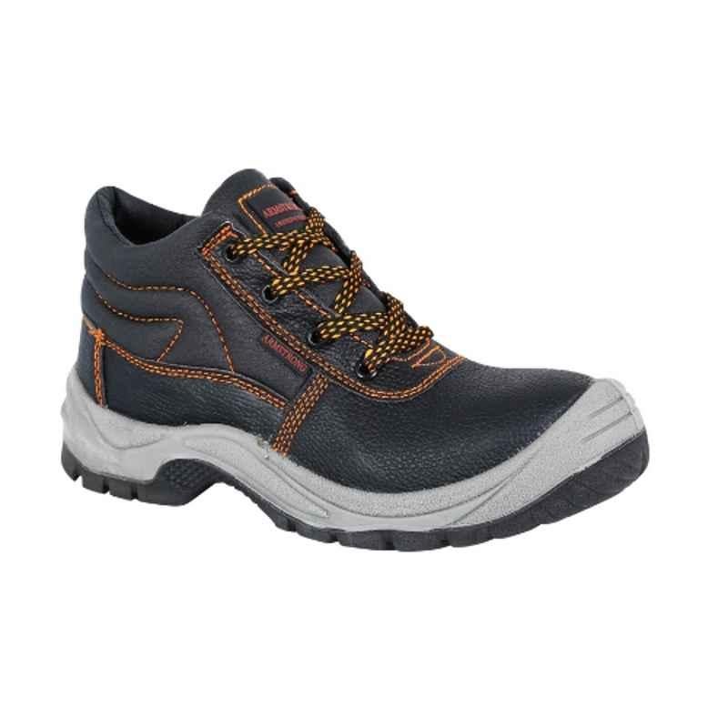 Armstrong MBR Steel Toe Black Safety Shoes, Size: 43
