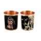 Healthchoice 400ml Jointless Copper Glass with Printed Rudra Roop & Moouch (Pack of 2)