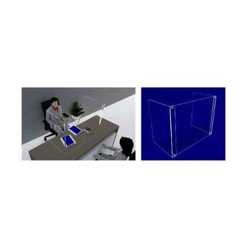 Plastikraft Large U-Shape Cough-N-Sneeze Guard