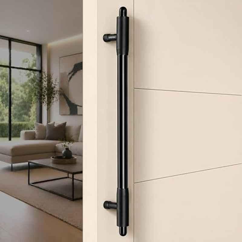 Plantex 18 inch Main Door Handle/Pull-Push Handle for Main Door/Stainless Steel Handle for Home & Office/Hotel (Z-Black & PVD Black)