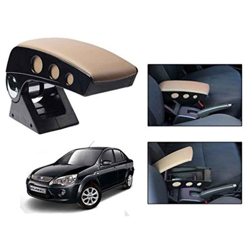 Kozdiko Beige Chrome Finish Car Armrest for Honda Accord