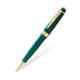 Cross Bailey Black Ink Green Resin & Gold Tone Finish Ballpoint Pen with 1 Pc Black Refill Set, AT0742-12
