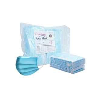 Amkay 3 Layer Non-Woven Disposable Face Mask for Men & Women (Pack of 100)