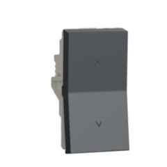Schneider Electric Unica Pure 6A 1 Module 2 Way Volcanic Grey Switch, UNS62SW1M_GY
