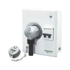 Schneider Electric Acti9 30A Metal Single Door TPN Plug & Socket Unit with 3 Modules, A9HMS330