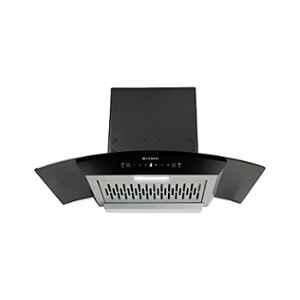 Faber Everest 3D IN HC SC FL LG 75 75cm 1250 m3/hr Auto-Clean Curved Glass Kitchen Chimney with 2 Years Warranty, FEBKIGCH75CM