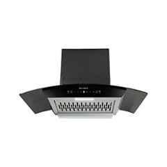 Faber Everest 3D IN HC SC FL LG 75 75cm 1250 m3/hr Auto-Clean Curved Glass Kitchen Chimney with 2 Years Warranty, FEBKIGCH75CM