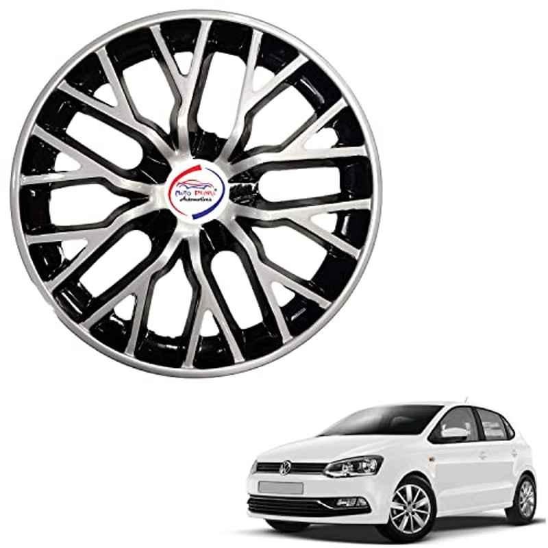 Auto Pearl 4 Pcs 15 inch ABS DC BBR44 Hubcap Wheel Cover Set with Retention Ring for Volkswagen Polo Exquisite