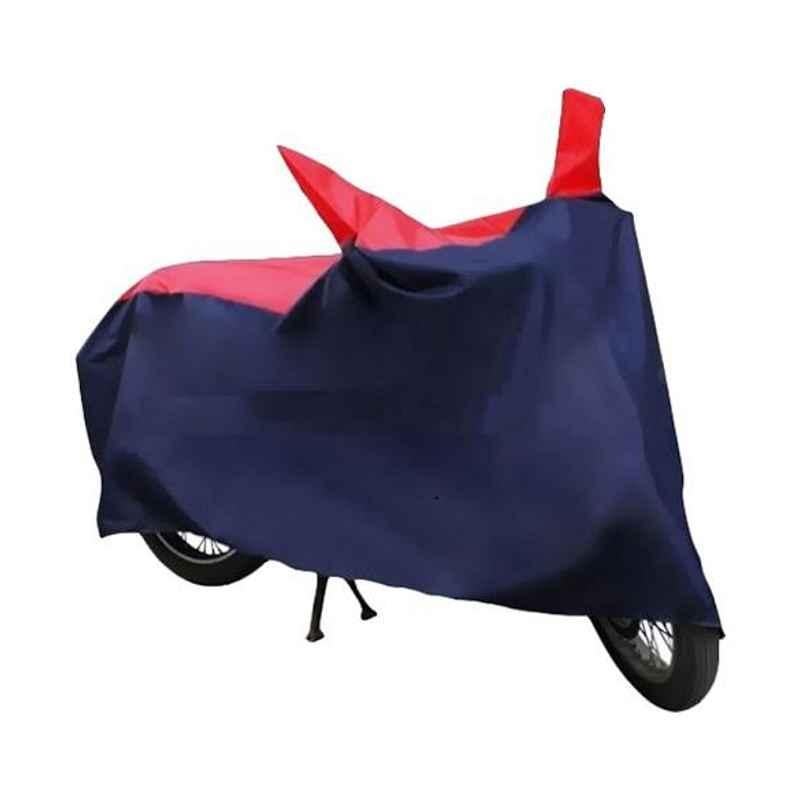 HMS Dustproof Red & Blue Bike Body Cover for Hero Passion Pro TR