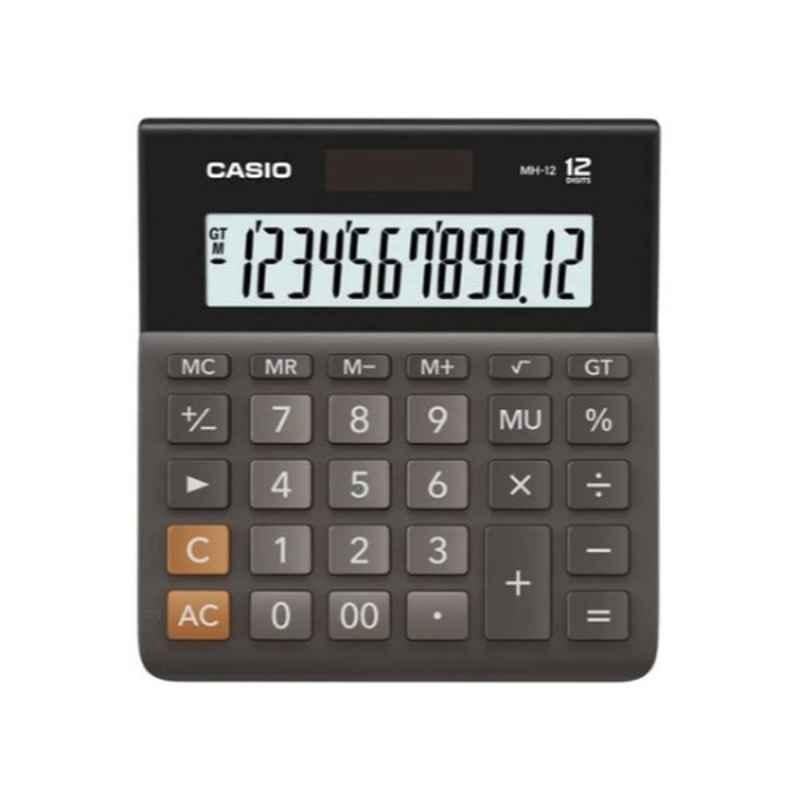 Casio Black & Silver 12 Digit Desk Top Calculator