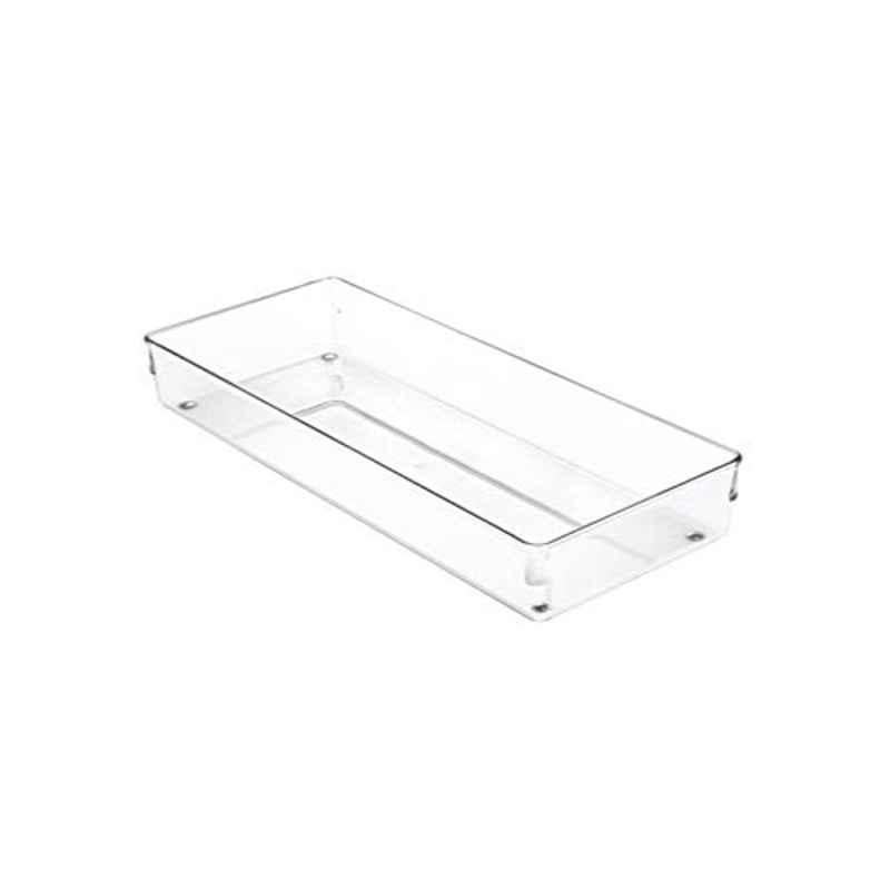 iDesign Linus Plastic Clear Kitchen Drawer Organizer, ID52660ES