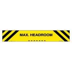 SUNSIGNS 300x100mm Vinyl & Sun Board Max Headroom Signage, SN0137VNLM1HPIAAG