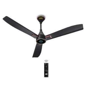Kuhl Arctis A8 29W 5 Star 370rpm 3 Blade Matte Black BLDC Ceiling Fan with Remote & 5 Years Warranty on Motor, Sweep: 1200 mm