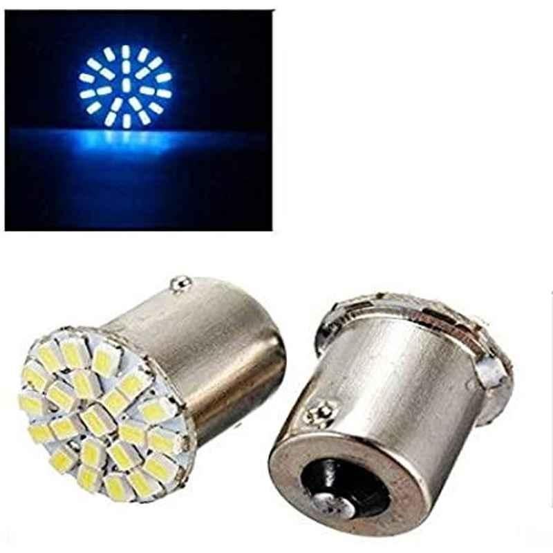 Meenu Arts 22 SMD (Blue) Led Indicator Bulb/Turn Signal Bulb for TVS Apache RTR 160 (Pack of 2)