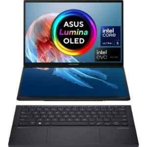 Asus UX8406MA-QL761WS ZenBook Duo Dual Screen Inkwell Gray Laptop with Intel Core Ultra 7 155H 32GB/1TB SSD/Windows 11 Home & 14 inch OLED Display, 90NB12U1-M00LM0