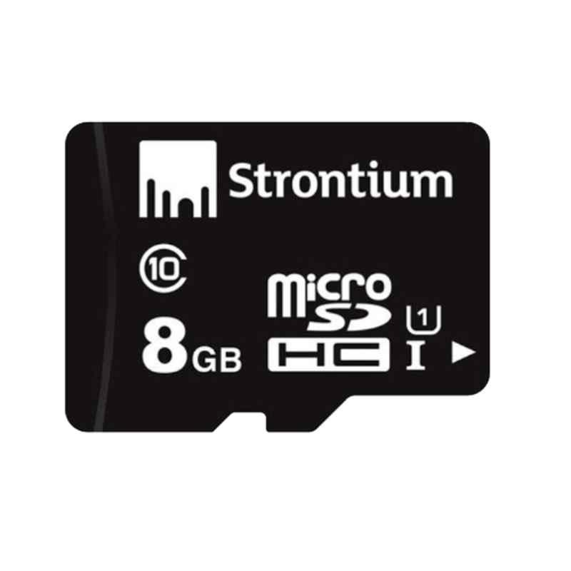 Strontium 8GB MicroSDHC Class 10 Black Memory Card
