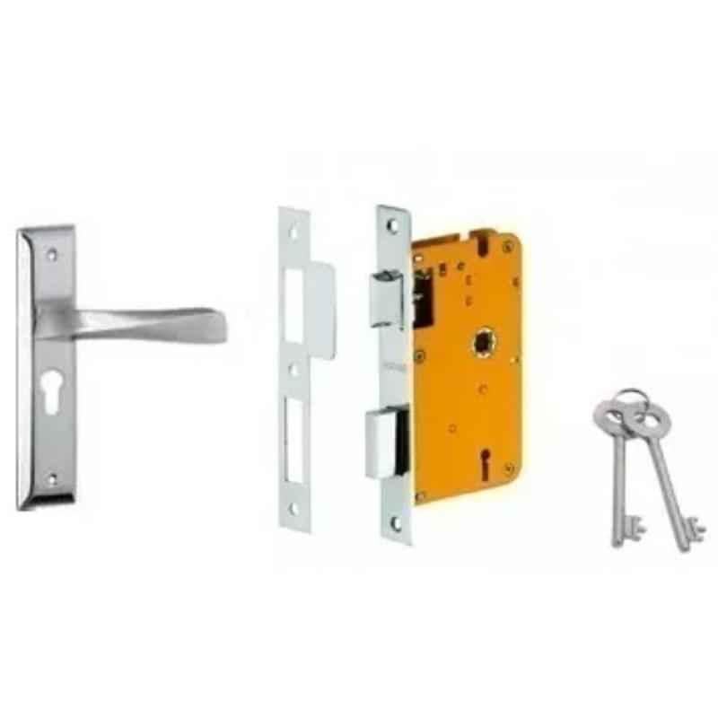 Dorset HL Series Noha 8 inch Stainless Steel Patina Finish Door Handle Lock Set with KY Mortise Lever Lock (Pack of 2)
