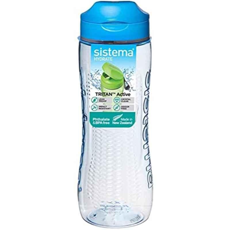 Sistema 800ml Blue Tritan Active Water Bottle