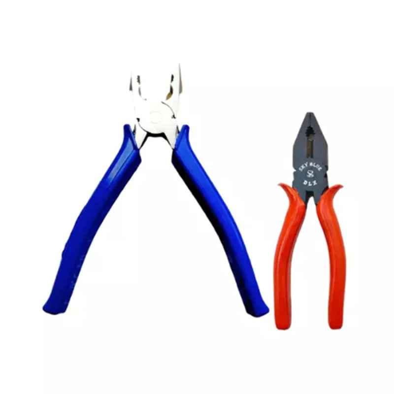 Sky Blue 2 Pcs 7.8 inch Lineman Plier Combo, SBE_PLIER_COMBOS_COMBO_125