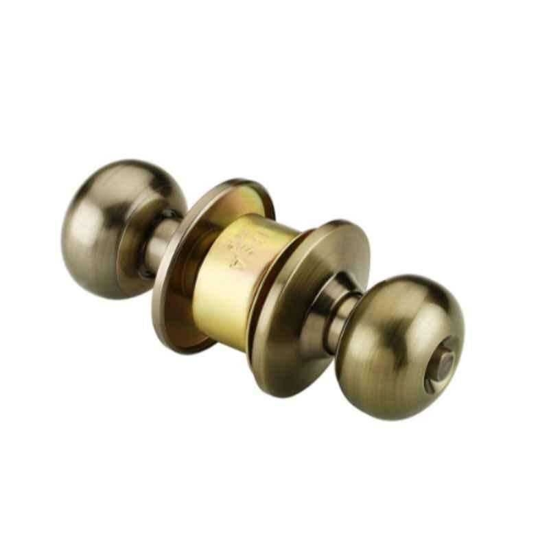 IPSA Metallic Steel Cylindrical Lockset Tubular Knob for Bathroom without Key, 9045