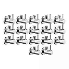 Fastgear Turbo Stainless Steel Silver Chrome Finish Angle Valve, FG066 (Pack of 17)