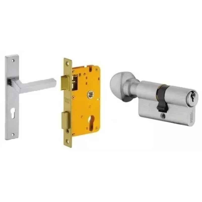Dorset HL Series Nero 70mm Stainless Steel Door Handle Lock Set with Knob & Key