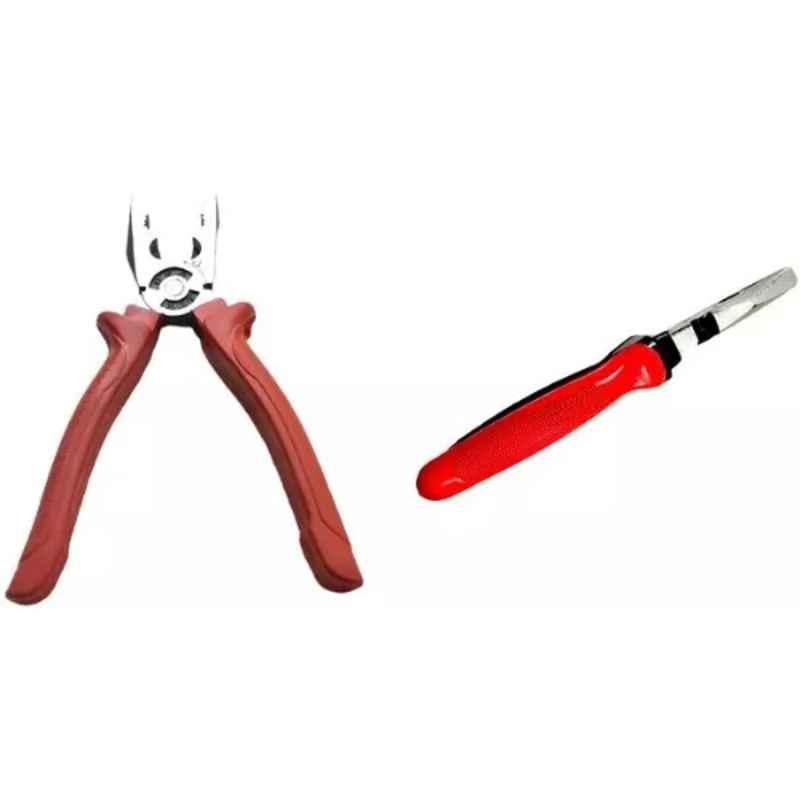 Sky Blue 2 Pcs 7.8 inch Lineman Plier Combo, SBE_PLIER_COMBO_MOD_01076