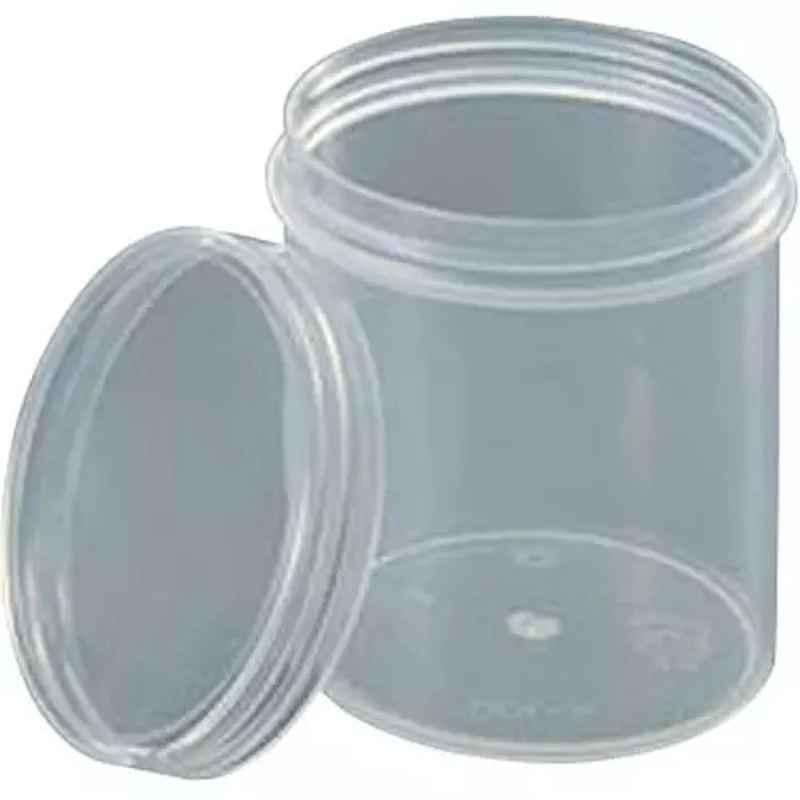 Lab Plus Plastic Pot 100ml Transparent, LP-11287 (Pack of 50)