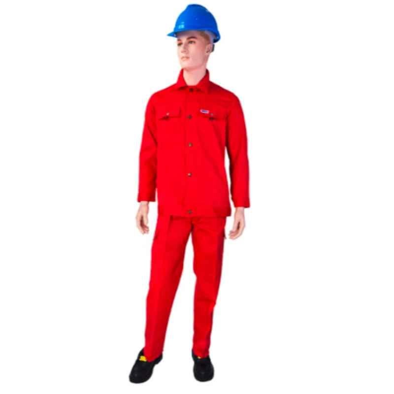 Ameriza Chief Red Cotton European Pant & Shirt, A105061201, Size: L