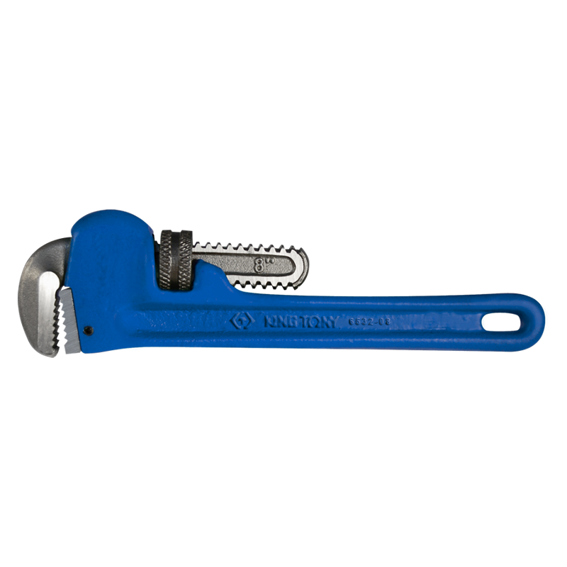 King Tony 180mm Extra Heavy Straight Type Pipe Wrench, 6532-08