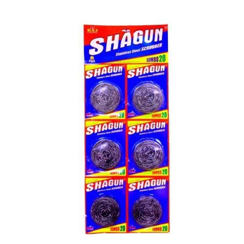 Shagun S-HD86 12 Pcs 15x9cm Nylon Heavy Duty Scrub Pad Strip Set