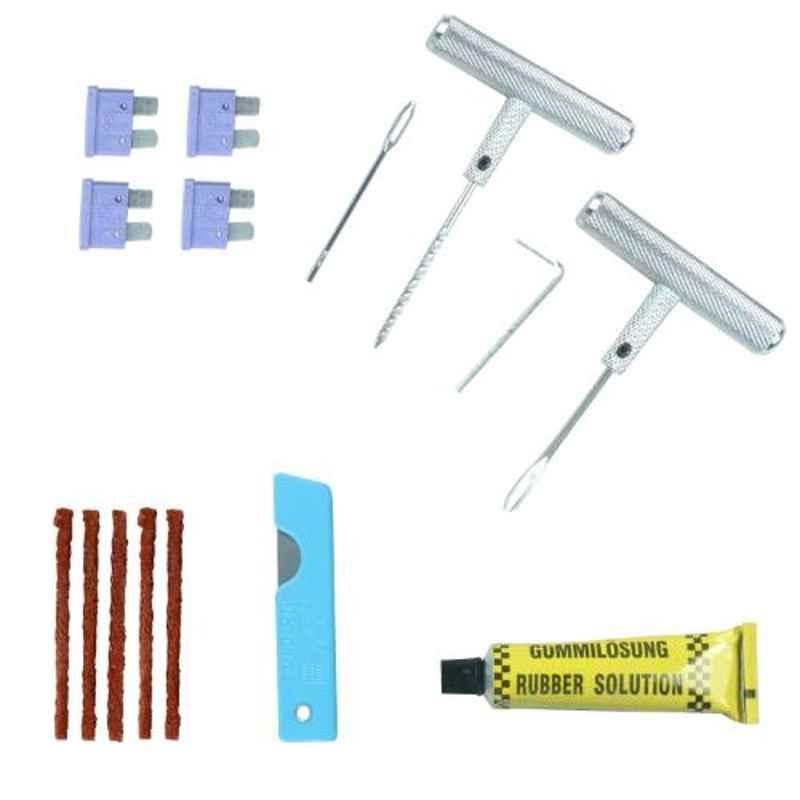 Tirewell TW-5004 Universal Portable Flat Tyre Puncture Kit for Car & Bikes