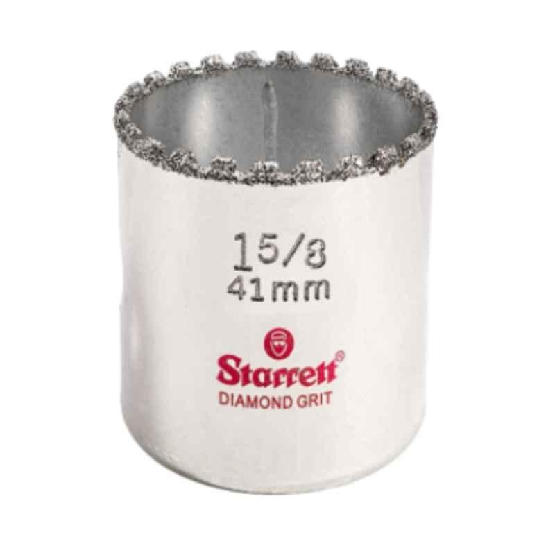 Starrett 41mm Silver Diamond Grit Hole Saw, KD0158-N