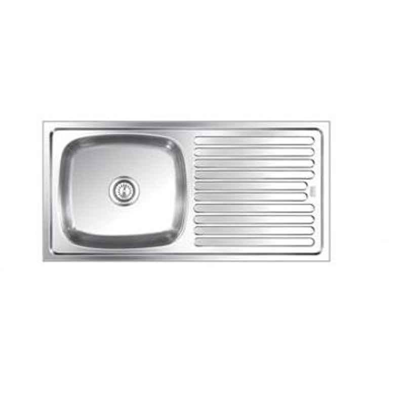 Nirali Elegance Glossy Finish Kitchen Sink, Bowl Size: 560x410x241 mm
