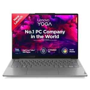 Lenovo Yoga Slim 7 14IMH9 Luna Grey Laptop with Intel Core Ultra 7 155H/32GB/1TB SSD/400Nits/Office 21/Alexa/3 Month Game Pass/ Built-in AI/Windows 11 Home & 14 inch WUXGA-OLED Display, 83CV002DIN