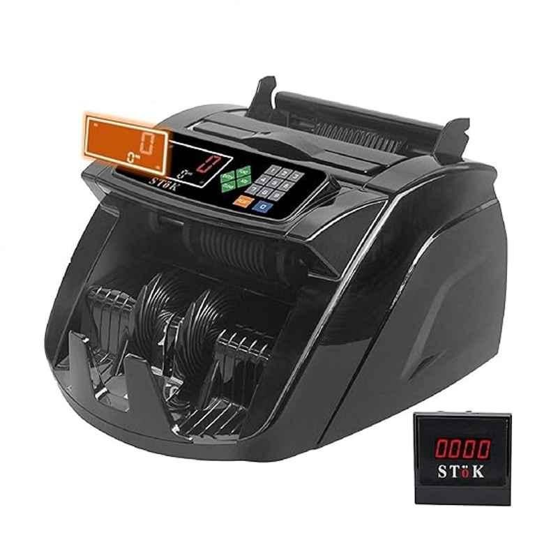 STok ST-MC05 Fully Automatic Note Counting Machine with Fake Currency Detection Feature & LCD Display, 1 Year Offsite Warranty