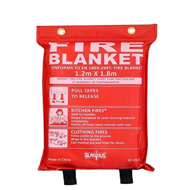 Gladious 1.2x1.8m White Small Fire Blanket Flash