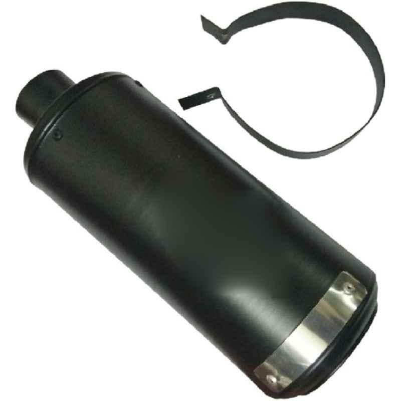 RA Accessories Mild Steel Black Universal Bike Slip-on Exhaust System, RAATI42B