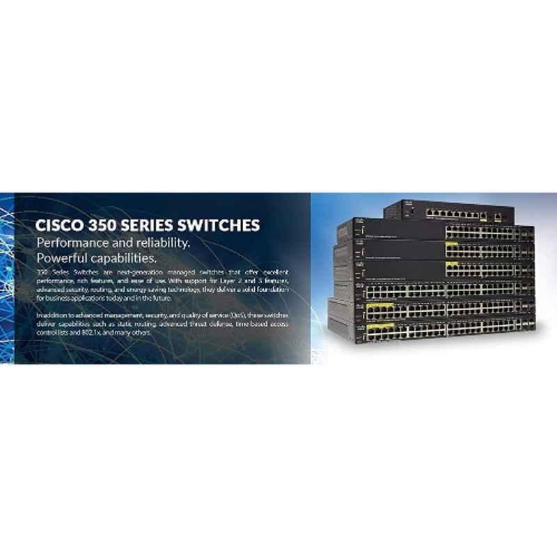 Cisco 250 Series 8 GbE & 8 Gigabit Ethernet RJ45 Ports Black Smart Network Switch, SG250-08