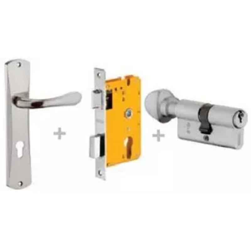 Dorset ML Series Lily 60mm Stainless Steel Door Handle Lock Set with Knob & Key, ML LY