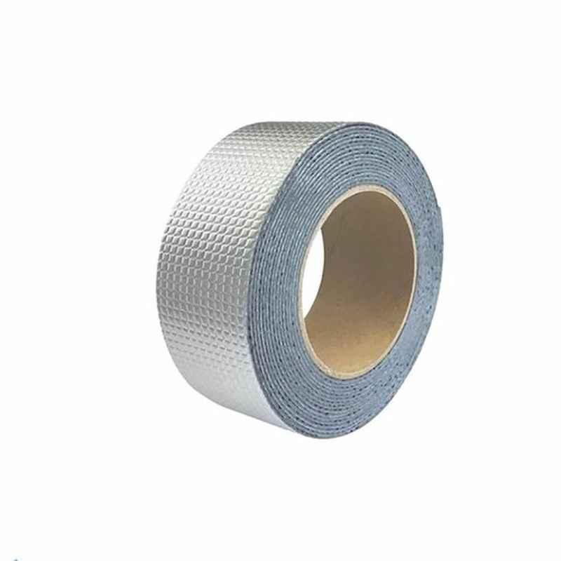 Butyl Foil Tape, 50 mmx5 m, Aluminum, Silver