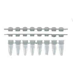 Axiva 0.2ml Thin Walled PCR Reaction 8 Strips with Flat Cap, T320-1 N (Pack of 125)